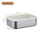 Stainless Steel Multi-Use Storage Box with Lid